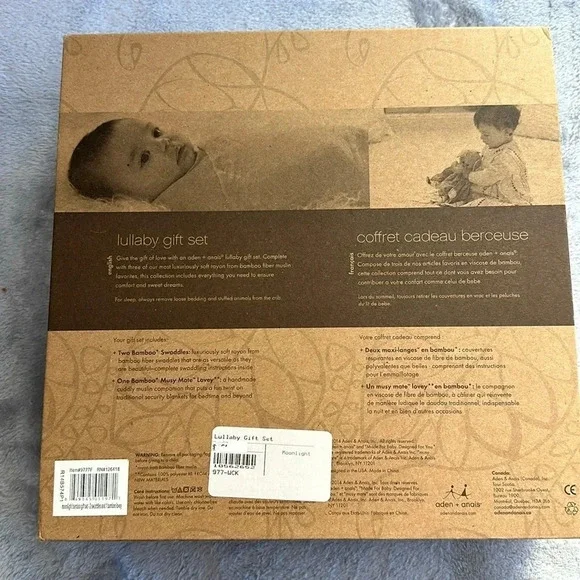 ⭐️HP⭐️ Aden + Anais NWT -100% Rayon lullaby Swaddle blankets- Musy Mate lovey - Picture 3 of 9